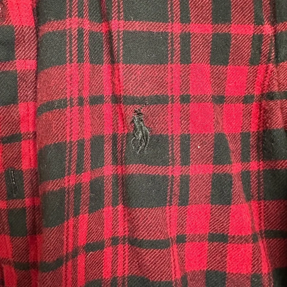 Ralph Lauren POLO Red and Black Plaid Classic Fit Shirt | As Is - Picture 5 of 10